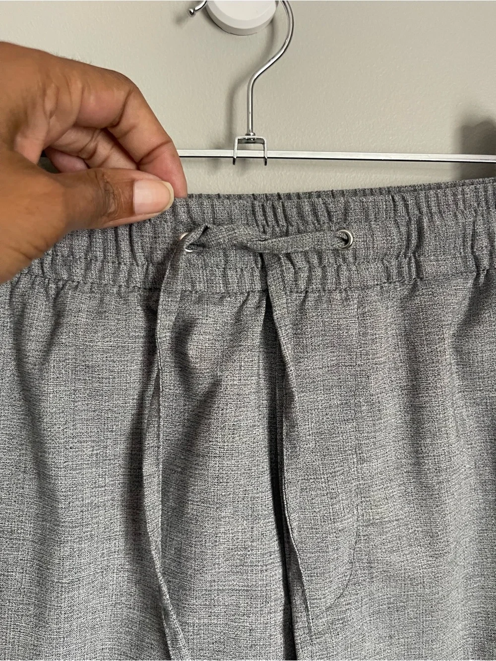 H&M | Men's Gray Slim Fit Drawstring Shorts Sz M